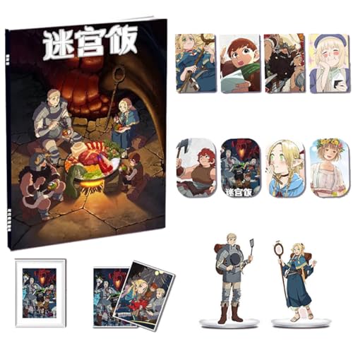 Delicious Dungeon Meshi Sammlungen - Anime Poster Acrylic Stand Artbook Karte Aufkleber Box - Dungeon Meshi Figuren Dekorationen von SUJEBRAN