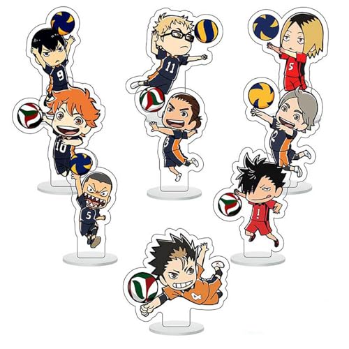 Haikyu Anime Figur Acrylic Stand Haikyu Action Figur Asahi Bokuto Zubehör Dekoration Anime Acrylständer Sammlung 9 Set (Mehr-2) von SUJEBRAN