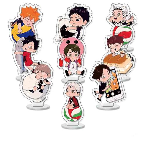 Haikyu Anime Figur Acrylic Stand Haikyu Action Figur Asahi Bokuto Zubehör Dekoration Anime Acrylständer Sammlung 9 Set (Mehr-3) von SUJEBRAN