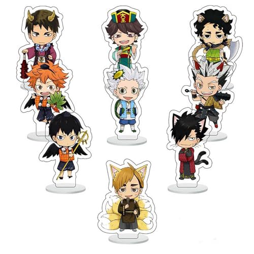 Haikyu Anime Figur Acrylic Stand Haikyu Action Figur Asahi Bokuto Zubehör Dekoration Anime Acrylständer Sammlung 9 Set (Mehr-6) von SUJEBRAN