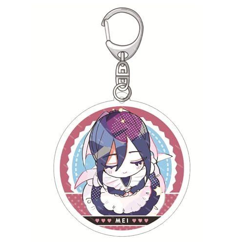 SUJEBRAN 100 Girlfriends Who Really Love You Schlüsselanhänger 100 Girlfriends Anime Figur Key Chain Tasche Cute Car Key Charms (E) von SUJEBRAN