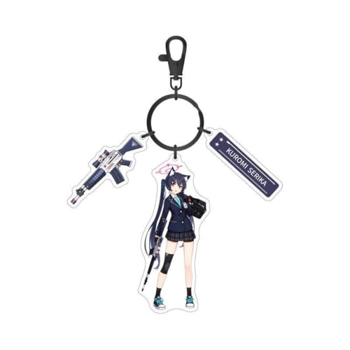 SUJEBRAN Blue Archives Schlüsselanhänger Anime Blue Asuna Archive Anhänger Figur Keychain Accessories Tasche Car Key Pendent (B) von SUJEBRAN