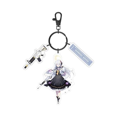 SUJEBRAN Blue Archives Schlüsselanhänger Anime Blue Asuna Archive Anhänger Figur Keychain Accessories Tasche Car Key Pendent (C) von SUJEBRAN