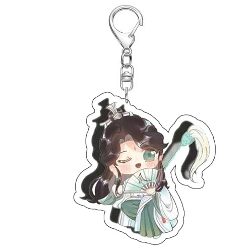 SUJEBRAN Heaven Official's Blessings Schlüsselanhänger Anime Figur Hua Cheng Xie Lian Cosplay Keychain Car Key Charms (5) von SUJEBRAN