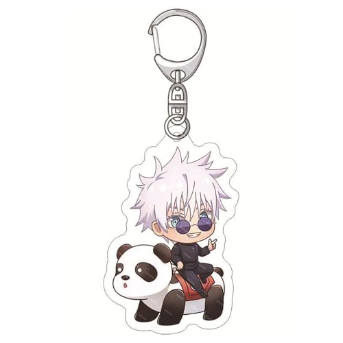 SUJEBRAN Jujutsu Anime Schlüsselanhänger Jujutsu Figur Shoko Kaise Geto Anhänger Keychain Accessories Tasche Car Key Pendent (A) von SUJEBRAN