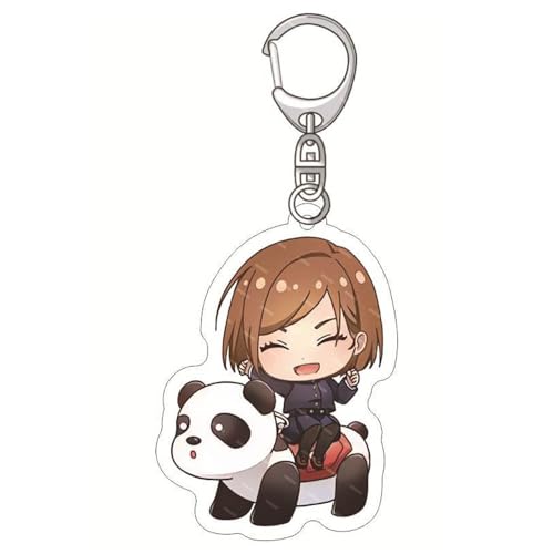 SUJEBRAN Jujutsu Anime Schlüsselanhänger Jujutsu Figur Shoko Kaise Geto Anhänger Keychain Accessories Tasche Car Key Pendent (C) von SUJEBRAN