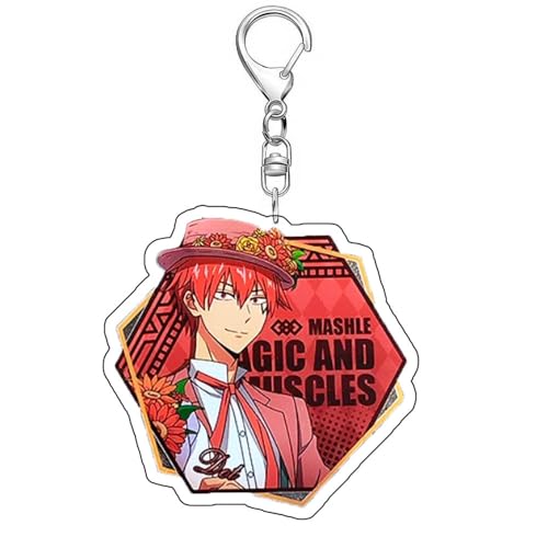 SUJEBRAN Mashl Schlüsselanhänger Anime Figur Keychain Mashl Magic and Muscles Tasche Car Key Accessories (2) von SUJEBRAN