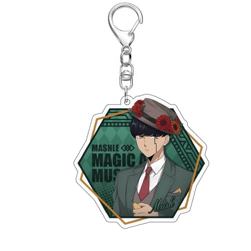 SUJEBRAN Mashl Schlüsselanhänger Anime Figur Keychain Mashl Magic and Muscles Tasche Car Key Accessories (4) von SUJEBRAN