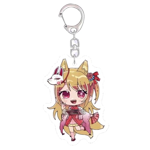 SUJEBRAN Oshi Noko Animal Thema Schlüsselanhänger Hoshino Ai Cosplay Keychain Oshi Noko Accessories Spielzeug (2) von SUJEBRAN