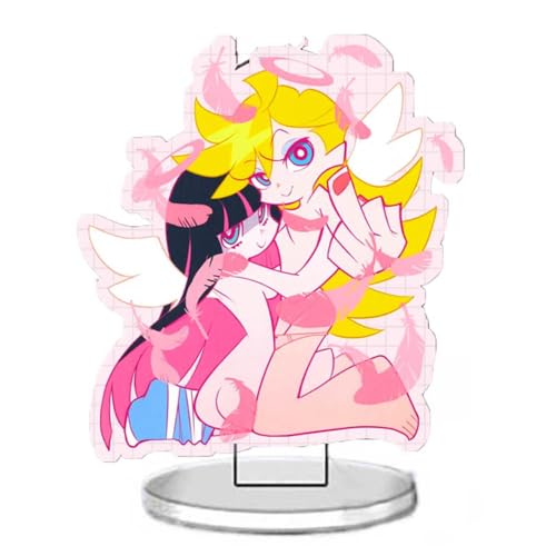 SUJEBRAN Panty&Stocking Acryl Stand Anime Figur Acryl Ständer Kollektionen Panty&Stocking Deco 15cm (2) von SUJEBRAN