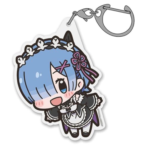 SUJEBRAN ReZeros Rem Schlüsselanhänger Anime ReZeros Figur Keychain Niedliche Tasche Car Key Accessories (1) von SUJEBRAN