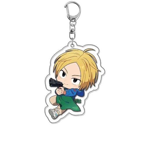 SUJEBRAN Sakamoto Day Schlüsselanhänger Sakamoto Anime Figur Keychain Kollektionen Niedliche Tasche Charms (A) von SUJEBRAN