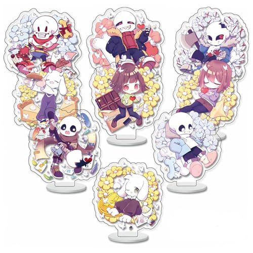 SUJEBRAN Undertales Acrylic Stand Undertales Anhänger Zubehör Dekoration Anime Acrylständer Sammlung 9 Set (Mehr-3) von SUJEBRAN