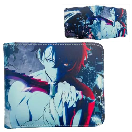 Solo Levelings Geldbörse PU Leder Kartenhalter Multicard Münz Geldbörse Anime Poster Brieftasche Portemonnaie (Mehrfarbig1) von SUJEBRAN