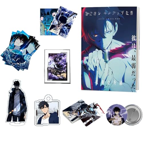 Solo Levelings Sammlungen - Anime Poster Stand Artbook Schlüsselanhänger Badge Karte Box - Solo Levelings Figuren Dekorationen von SUJEBRAN