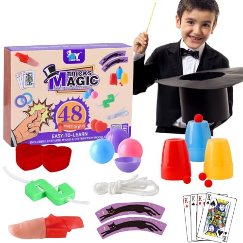 SULOLI Kinder Zauberkasten,Zaubertricks Set,Zaubertricks,Magie Requisiten für Party Magie Spiel Geschenk von SULOLI