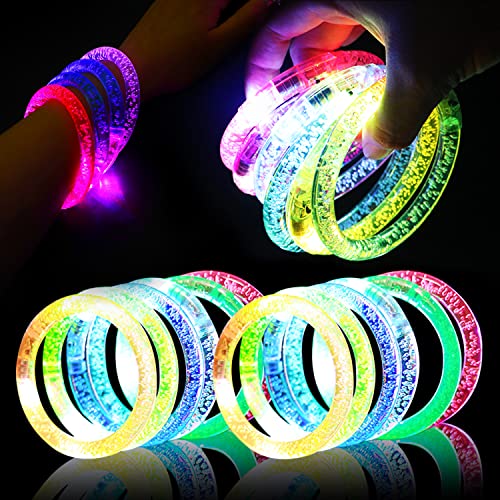 SULOLI Partytütenfüller für Kinder, 12 LED-Leuchten, blinkende Armbänder, beleuchtet, Spielzeug, Partyzubehör, Leuchtstab von SULOLI