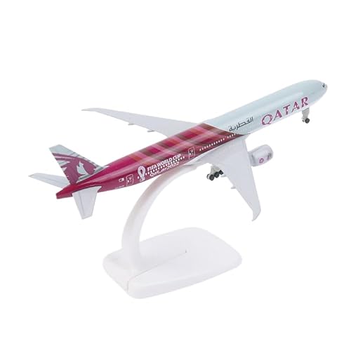 SUMKTO 20cm Legierung Flugzeuge AIR Qatar Airways Boeing 777 Flugzeug Modell Diecast Flugzeug Räder Fahrwerk Flugzeug Luftflugzeug Modell von SUMKTO