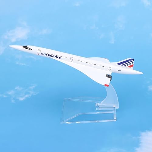 SUMKTO Druckluft Modell des Flugzeugs Concorde Air France, Maßstab 1:400, Verkehrs Flugzeug sammler, Heim Dekoration Miniatur von SUMKTO