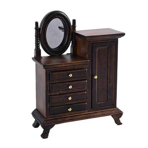 Antike Miniaturholz Schlafzimmer Set 1:16 Waschtische Kommode & Lagerschubladen Für Doll House Innenarchitektur Hellbraunes Puppenhaus Eitelkeitstisch Geeignet Antike Miniaturholz Schlafzimmer Set 1:16 Waschtische Kommode & Lagerschubladen Für Doll House Innenarchitektur Hellbraunes Puppenhaus Eitelkeitstisch Geeignet von SUMMITDRAGON