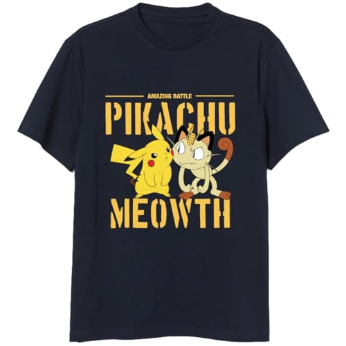 SUN CITY EV3723.E43 Pikachu gegen Meowths T-Shirt aus Pokémon Größe m, Multicolor, One Size von Sun City