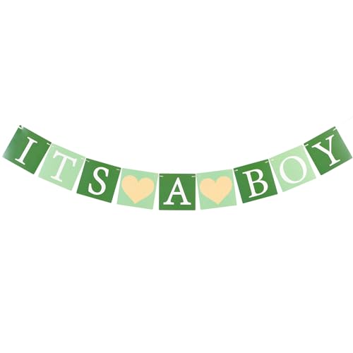 SUNBEAUTY It's a Boy Banner Babyparty Deko für Junge Baby Shower Gender Reveal Party Dekoration von SUNBEAUTY