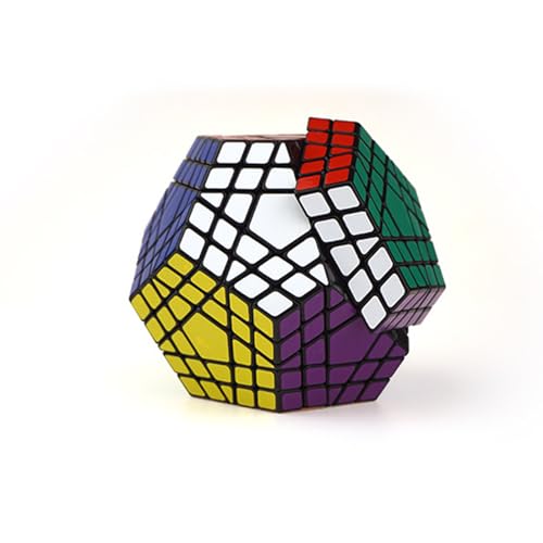 5×5,Dodekaeder Speed Cube 3D Puzzle, Megaminx Speed Cube Schwarz Aufkleber von SUNCN