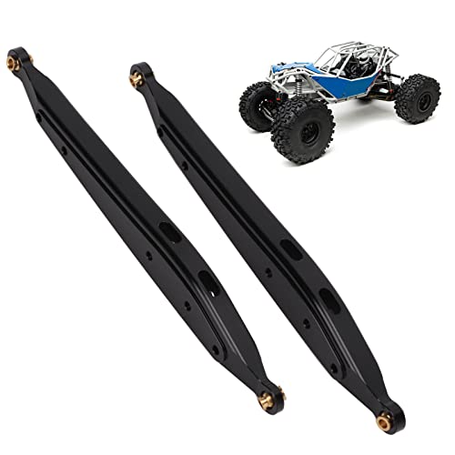 SUNFECILI 2PCS Hintere Längslenker-Set, Metall-hintere Längslenker für 1/10 RC-Auto, Hochfester Aluminium-Hinterarm-Ersatzsatz für Axial RBX10 RC-Car-Upgrade-Teile (Schwarz) von SUNFECILI