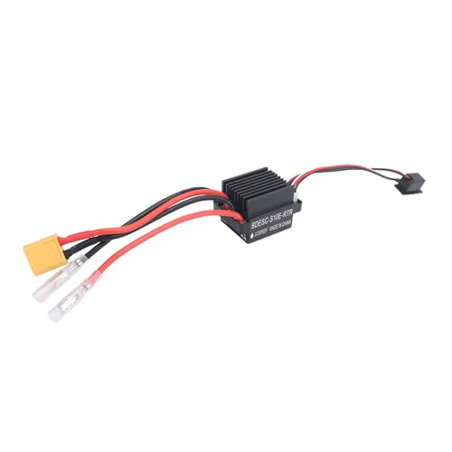 SUNFECILI 320A Gebürsteter ESC-Geschwindigkeitsregler, Ersatz-RC-Elektronikregler mit XT60-Anschluss für 390, 540, 550 Bürstenmotor, Dual-Wege-Regler für RC-Auto-Bootsmotor von SUNFECILI