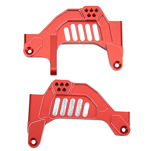 1:6 RC Car Shock Plate Ersatz, Aluminiumlegierung RC Front Shock Tower Board für Axial SCX6 1:6 RC Car(rot) von SUNGOOYUE