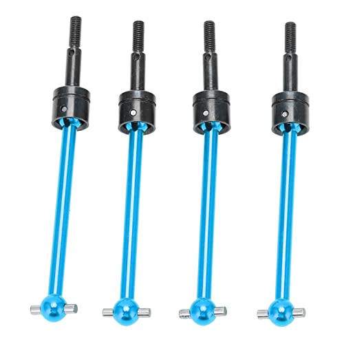 CVD-Antriebswellen-Set für Vorder- und Hinterachse, 4-teiliges RC-Metall-Universal-CVD-Antriebswellen-Set, Kompatibel mit TT02B 1/10 RC Car(Blau) von SUNGOOYUE