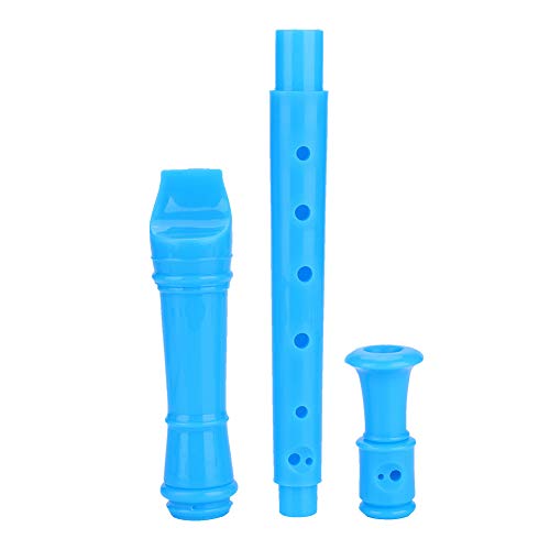 Musikblockflöte, 8-Loch-Sopranblockflöte mit Reinigungsstab und Anleitung, Kinderpädagogisches Instrument für Kinder, Kinder, Anfänger (Blue) von SUNGOOYUE