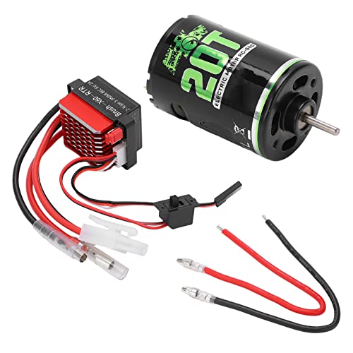 RC Brushed Motor, 540 High Torsion Low Noise Dual Operation Mode Niederspannungsschutz Brushed Motor 360A Regler für RC SUV(20T) von SUNGOOYUE