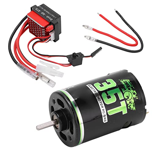 RC Brushed Motor, 540 High Torsion Low Noise Dual Operation Mode Niederspannungsschutz Brushed Motor 360A Regler für RC SUV(35T) von SUNGOOYUE