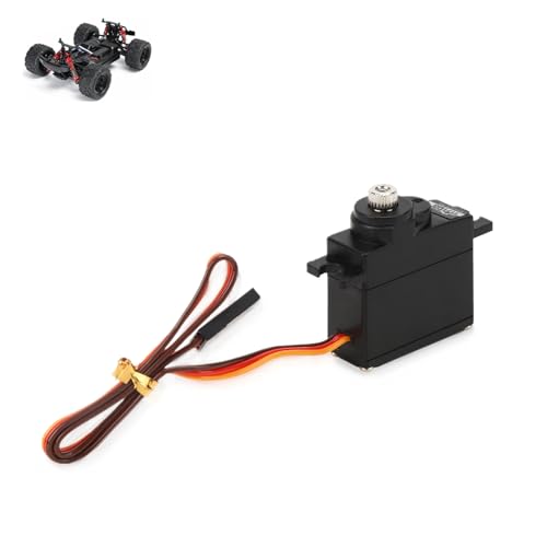 RC Car Motor Servo Parts, JX PDI‑1171MG 17g RC Metal Gear Motor Servo Upgrade für RC Car(schwarz) von SUNGOOYUE