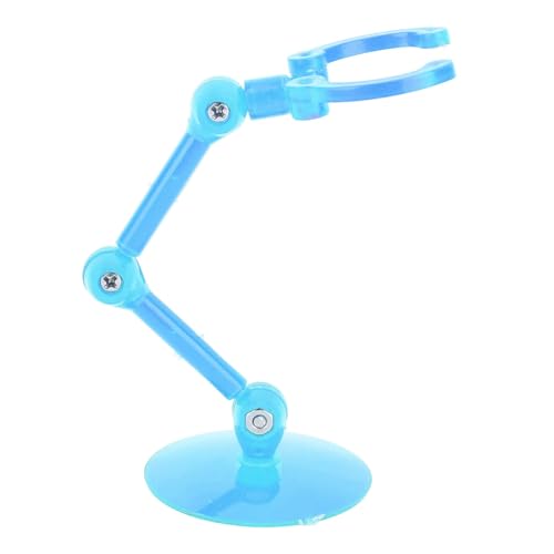 SUNGOOYUE 10 Stück Action-Figuren-Ständer, Puppen-Display-Halter, Action-Figuren-Halterung, Gute Stabilität, Tragbarer Kunststoff-Action-Figuren-Display-Halter, (Transparentes Blau) von SUNGOOYUE