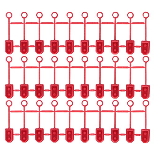 SUNGOOYUE 30-teilige Drohnen-Batterieanschlussabdeckungen, wasserdichte, Staubdichte Batteriesteckerabdeckungen für XT60-Steckerzubehör(Rot) von SUNGOOYUE