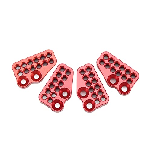 SUNGOOYUE 4 Stück Metallporöse Stoßdämpfer Vorne und Hinten Feste Codes RC Upgrade Teil für Axial Capra 1.9 UTB AXI03004 RC Auto(rot) von SUNGOOYUE