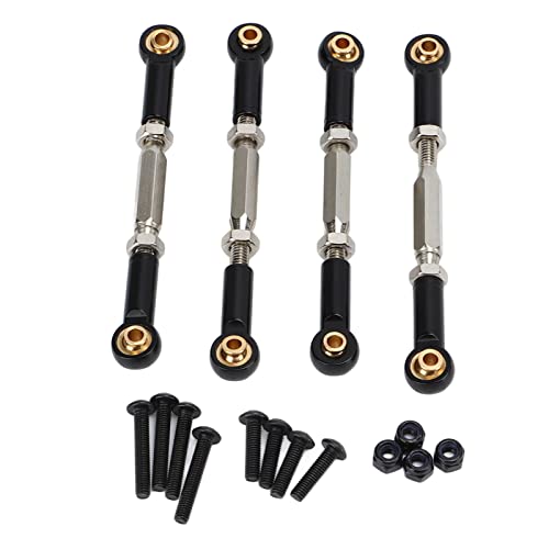 SUNGOOYUE 4Pcs RC Car Camber Links, 60mm-90mm Reduziert Vibrationen RC Gestänge 1/10 Camber Link für Rustler Stampede 1/10 2WD RC Car(70 to 80mm) von SUNGOOYUE