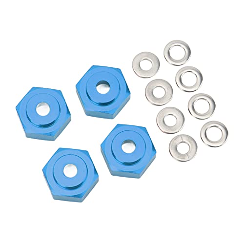 SUNGOOYUE 4pcs RC Hex Koppler, 12mm Bis 17mm Aluminiumlegierung RC Wheel Hex Adapter für 1/10 RC Cars(Dunkelblau) von SUNGOOYUE