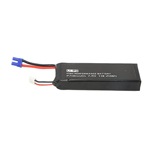 SUNGOOYUE 7,4 V Lipo Akku, 10C 2700mAh EC2-Stecker Lipo Akku RC Drohnen Akku Fern Gesteuerte Fahrzeug Batterien für RC Drohnen Reparatur Ersatz von SUNGOOYUE