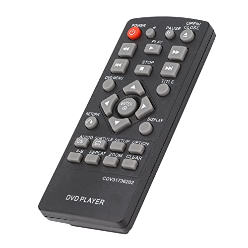 SUNGOOYUE DP132 DP132NU Ersatz-Fernbedienung für DVD-Player, Ideal für ältere Menschen, Empfindliche Große Tasten, Stabile Signalübertragung, Hochwertiges ABS-Material von SUNGOOYUE