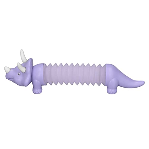 SUNGOOYUE Dehnbares Dinosaurier-Spielzeug, Lustiges, Funktionelles, Langlebiges, Drehbares Dinosaurier-Spielzeug Zum Stressabbau mit Licht (Purple) von SUNGOOYUE