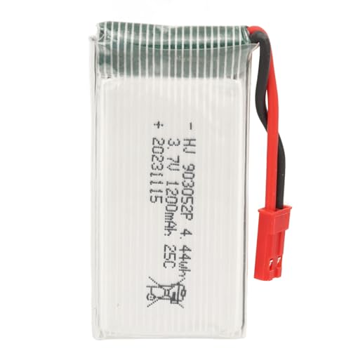 SUNGOOYUE Drohnen LiPo Akku, 3,7V 1200mAh 25C 903052P Quadrocopter Lithium Akku Teile mit Rotem JST Stecker für X5SW Ersatz von SUNGOOYUE