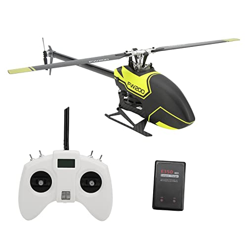 SUNGOOYUE Fly Wing FW200 6CH RC Hubschrauber GPS Bürstenloser Antrieb Direkt H1 V2 Mini Hubschrauber EU Stecker 100 240V (Yellow) von SUNGOOYUE