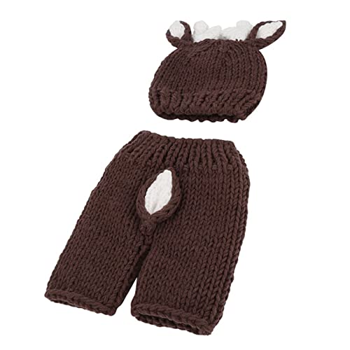 SUNGOOYUE Hochwertige Neugeborenen-Babyfotografie-Propeller, Kleines Hirsch-Design-Kostüm für Babys 0-12 Monate, Komfortable Hirschhut und Fotositzungen Set für Set SUNGOOYUE Hochwertige Neugeborenen-Babyfotografie-Propeller, Kleines Hirsch-Design-Kostüm für Babys 0-12 Monate, Komfortable Hirschhut und Fotositzungen Set für Set von SUNGOOYUE