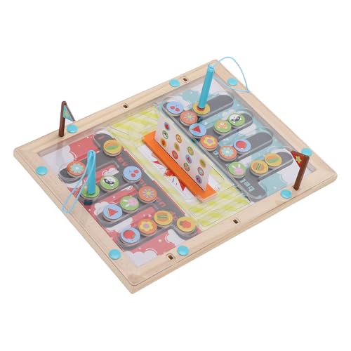 SUNGOOYUE Hölzernes Labyrinth Puzzle -Spielzeug, Holzlabyrinth -Spiel Holzhirn Teaser mit Innovativem Kontrollhebel für Handaugenkoordination 2 Spieler Wettbewerb Sicherer Gummiholz SUNGOOYUE Hölzernes Labyrinth Puzzle -Spielzeug, Holzlabyrinth -Spiel Holzhirn Teaser mit Innovativem Kontrollhebel für Handaugenkoordination 2 Spieler Wettbewerb Sicherer Gummiholz von SUNGOOYUE