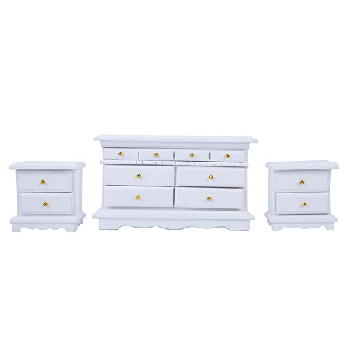 SUNGOOYUE Mini Holz Weiße Puppenhausmöbel Set Lebendige Lebensechte Schlafzimmer Dekor 6pcs für Spielzeugmöbel Spielzeug SUNGOOYUE Mini Holz Weiße Puppenhausmöbel Set Lebendige Lebensechte Schlafzimmer Dekor 6pcs für Spielzeugmöbel Spielzeug von SUNGOOYUE