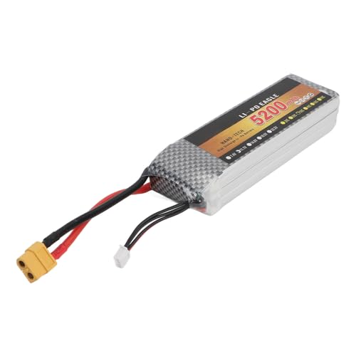 SUNGOOYUE RC-Auto-Lithium-Batterie, 5200 MAh, Hohe Kapazität, 11,1 V, XT60 Li-, für Ferngesteuerte Autos, LKWs, Fahrzeuge von SUNGOOYUE