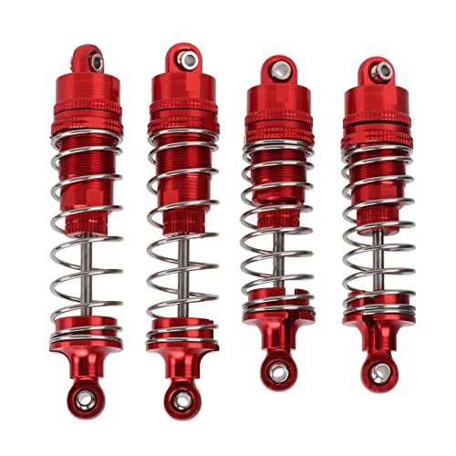 SUNGOOYUE RC Car STO?d?mpfer Set Vorne und Hinten, 4Pcs All Metal Shock Absorber Damper Kompatibel mit WLtoys 104001 1/10 RC Car(rot),Zubeh?r f¨¹r Modellautos von SUNGOOYUE